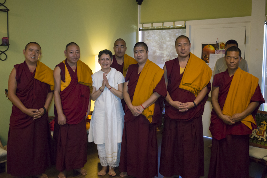 Tibetan Munks come to bless Emerging Om